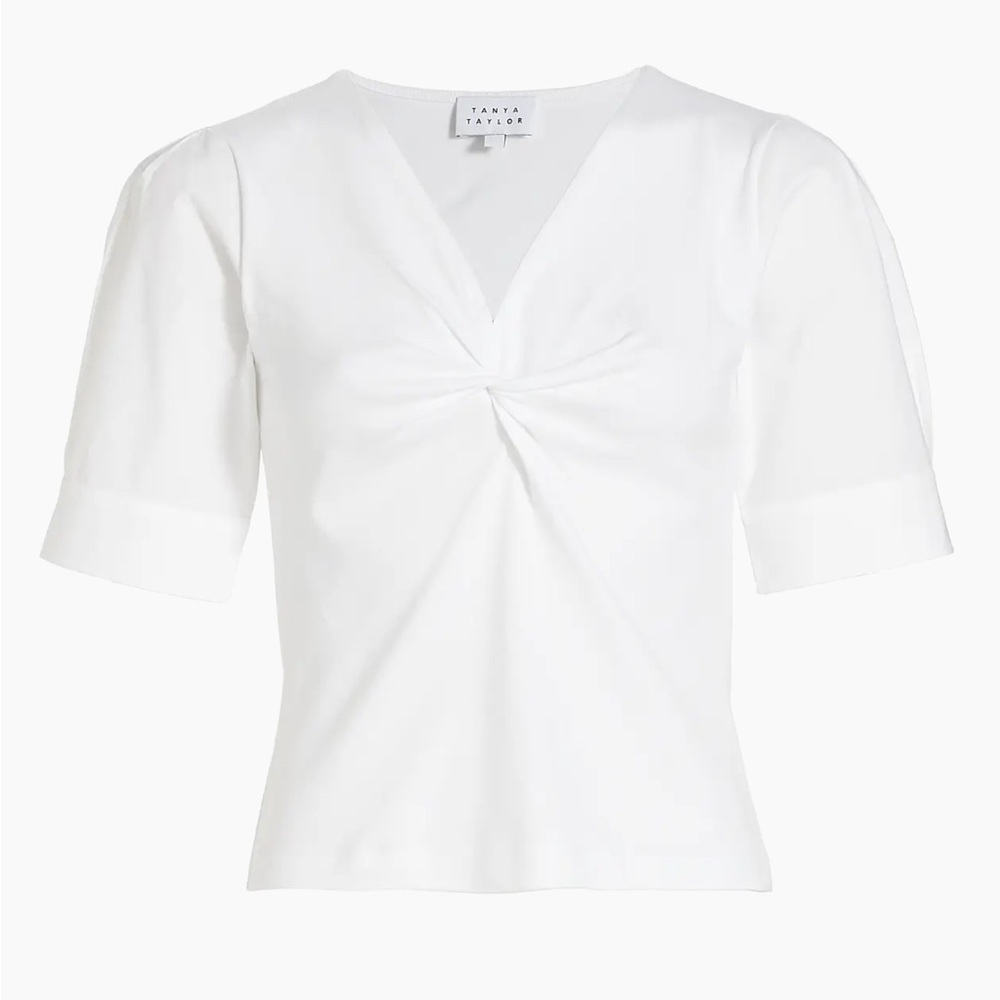 Tanya Taylor
Ronelle Twisted V-Neck Blouse